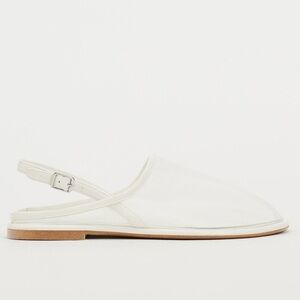Zara White Slingback Flats